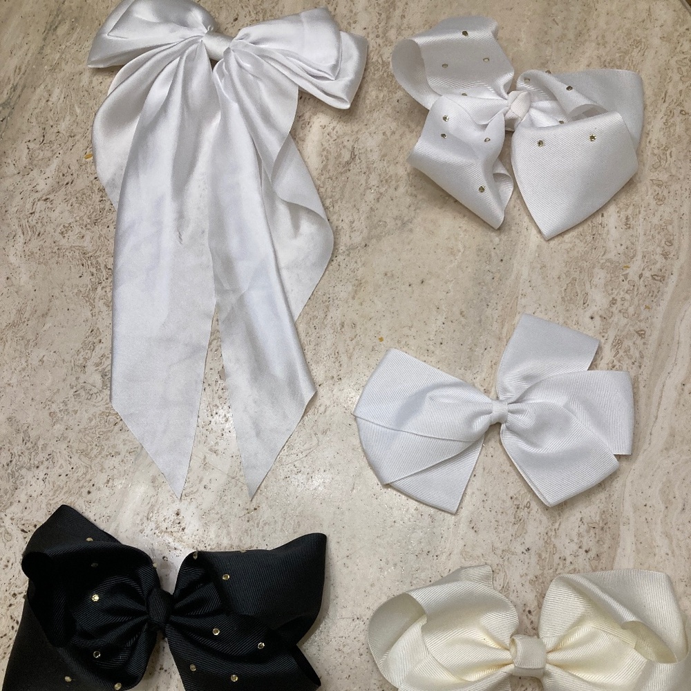 Five Bow Hair Clips